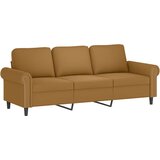  2-dijelni set sofa s jastucima smeđi baršunasti | shoptok.hr