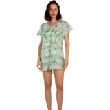 AKER Kaftan za plažu belo-zeleni | Eponuda.com