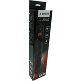 Gembird SPG5-B-10(3G1.5)**produzni kabl sa zastitom i 5 uticnica, 5V/3.1A USB-A+C 16A/3500W 3m Black | ePonuda.com