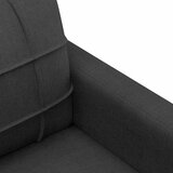  Trosjed od tkanine Crna 180 cm | shoptok.hr