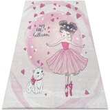 RugsX Preproge BAMBINO 2161 pralna preproga Ballerina, mačka za 200x290 cm Rožnata Cene