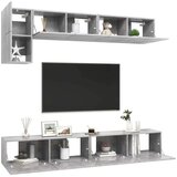 vidaXL Komplet TV omaric 5-delni betonsko siva iverna plošča | Shoptok.si