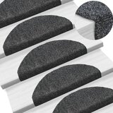 vidaXL Samoljepljivi otirači za stepenice 5 kom tamnosivi 65x21x4 cm Cijene