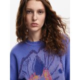 Desigual Pulover 'M. Christian Lacroix' modra / mešane barve | Shoptok.si