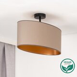  duolla - prislonjeni luster oval vegan 1xE27/15W/230V bež | Eponuda.com