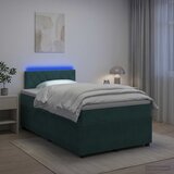  Boxspring krevet s madracem Tamnozelena 120 x 190 cm Baršun | shoptok.hr