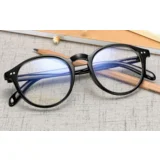 očala za blokiranje modre svetlobe, oval gloss black