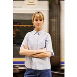 Marisse Light Blue Striped Cotton Shirt Cene