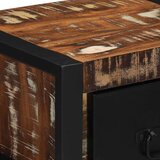 vidaXL Nočna omarica Multicolor 40x35x25 cm Masivni les Reclaimed | Shoptok.si