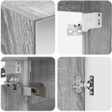  Set ormarića za kupaonicu 5 kom. Siva Sonoma Konstruirano drvo | shoptok.hr