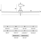 Faro 34282 - Plafonski ventilator KLIM L, borovina/crna, prečnik 150 cm, sa daljinskim upravljačem | Eponuda.com