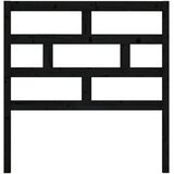  Uzglavlje za krevet crno 81 x 4 x 100 cm od masivne borovine | shoptok.hr