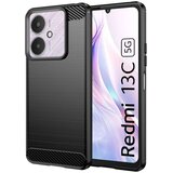  Ohišje Carbon Shield TPU za Xiaomi Redmi 13C 5G/Poco M6/Poco C65 - Črna | Shoptok.si