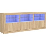  The Living Store Komoda z LED lučkami sonoma hrast 181,5x37x67 cm - Komoda, (21448233) | Shoptok.si