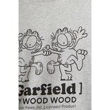 Wood Wood Bombažna kratka majica Ace x Garfield siva barva | Shoptok.si
