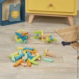Janod 60-dijelni drveni konstrukcijski set | shoptok.hr
