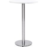 vidaXL noga za bistro mizo srebrna Ø45x107 cm nerjaveče jeklo | Shoptok.si