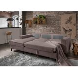 P & B KOTNA SEDEŽNA GARNITURA, rebrasti žamet sivorjava | Shoptok.si