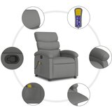  Masažni naslonjač od tkanine tamnosivi | shoptok.hr