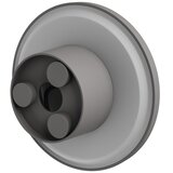  LED spoljna zidna svetiljka PIATTA LED/9W/230V 3000/4000/6000K IP44 siva | Eponuda.com