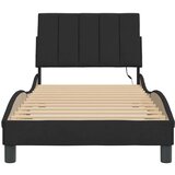  Okvir kreveta s LED svjetlima crni 80 x 200 cm baršunasti | shoptok.hr