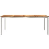  TrpezarijskiStol Smeđa 200 x 90 x 75 cm Čvrsto teak drvo | shoptok.hr
