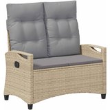  Vrtna klupa s jastukom Bež i svijetlo siva 105 x 60 x 112 cm | Eponuda.com