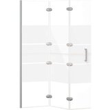 vidaXL Sklopiva pregrada za tuš ESG 100 x 140 cm bijela | shoptok.hr
