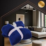 Ruhhy XXL deka s kapuljačom i rukavima, univerzalna veličina, tamnoplava | shoptok.hr
