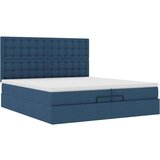  Otomanski okvir kreveta s madracima plavi 200x200cm tkanine | shoptok.hr