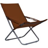  Sklopive stolice za plažu od tkanine 2 kom smeđe | shoptok.hr