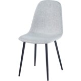 Kondela Stol, siva tkanina/črna kovina, LUGOS | Shoptok.si