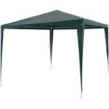 vidaXL Šotor za zabave 3x3 m PE zelene barve | Shoptok.si