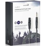 Nedis COTG15120GY100 Nebalansirani audio kabl, XLR 3-pinski ženski, 6,35 mm muški, Niklovani, 10,0 m, PVC Cene