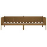  Dnevni ležaj od masivne borovine smeđa boja meda 90 x 190 cm | shoptok.hr