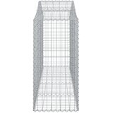  Lučne gabionske košare 12kom 200x50x120/140cm pocinčano željezo | shoptok.hr