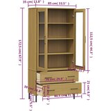  Regal za knjige smeđi 85 x 35 x 172,5 cm od masivnog drva OSLO | shoptok.hr