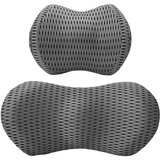  Jastuk s jastukom Podesiva 2 pcs Siva 4D mreža | shoptok.hr