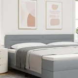vidaXL Naslon za glavo Svetlo siva Blago 200 x 7 x 78 cm