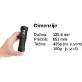 Elins Podvodno video svetlo X-Adventurer M2500 WSRBA Video Light, aluminijumsko kućište, Auto-shut-off mod | ePonuda.com