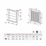 AWENTA T79 rešetka za spoljni zid bela | ePonuda.com