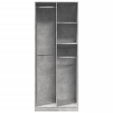  Ormar siva boja betona 80x50x200 cm od konstruiranog drva | shoptok.hr