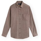 Portuguese Flannel Srajce z dolgimi rokavi Espiga Shirt - Brown Kostanjeva Cene