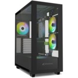  Kućište SHARKOON gaming, Rebel C60 RGB Black ATX, ventilator 4×120 | Eponuda.ba