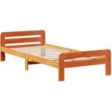  Okvir kreveta bez madraca voštano smeđi 75 x 190 cm od borovine | shoptok.hr