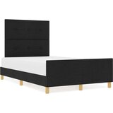  Crni krevet 120x190 cm od tkanine | shoptok.hr