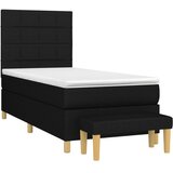 Box spring krevet s madracem crni 80 x 200 cm od tkanine | shoptok.hr
