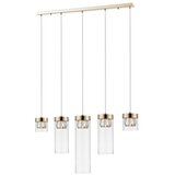 Zuma line P0389-05E-F7AC - kristalni visilica na sajli gem 5xG9/28W/230V | Eponuda.com