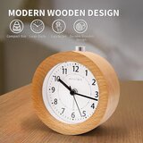 Venisymlis Budilka, Analogna Brez Tikanja, Budilka Lesena S Funkcijo Dremeža, Retro Budilka, Namizna Ura Z Nočno Lučko, Budilka Brez Sevalne Baterije, (22059815) | Shoptok.si
