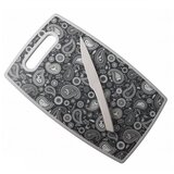 Brandani Deska za rezanje z nožem Shanti 37x23cm / pravokotna / pp, inox, (20828786) Cene